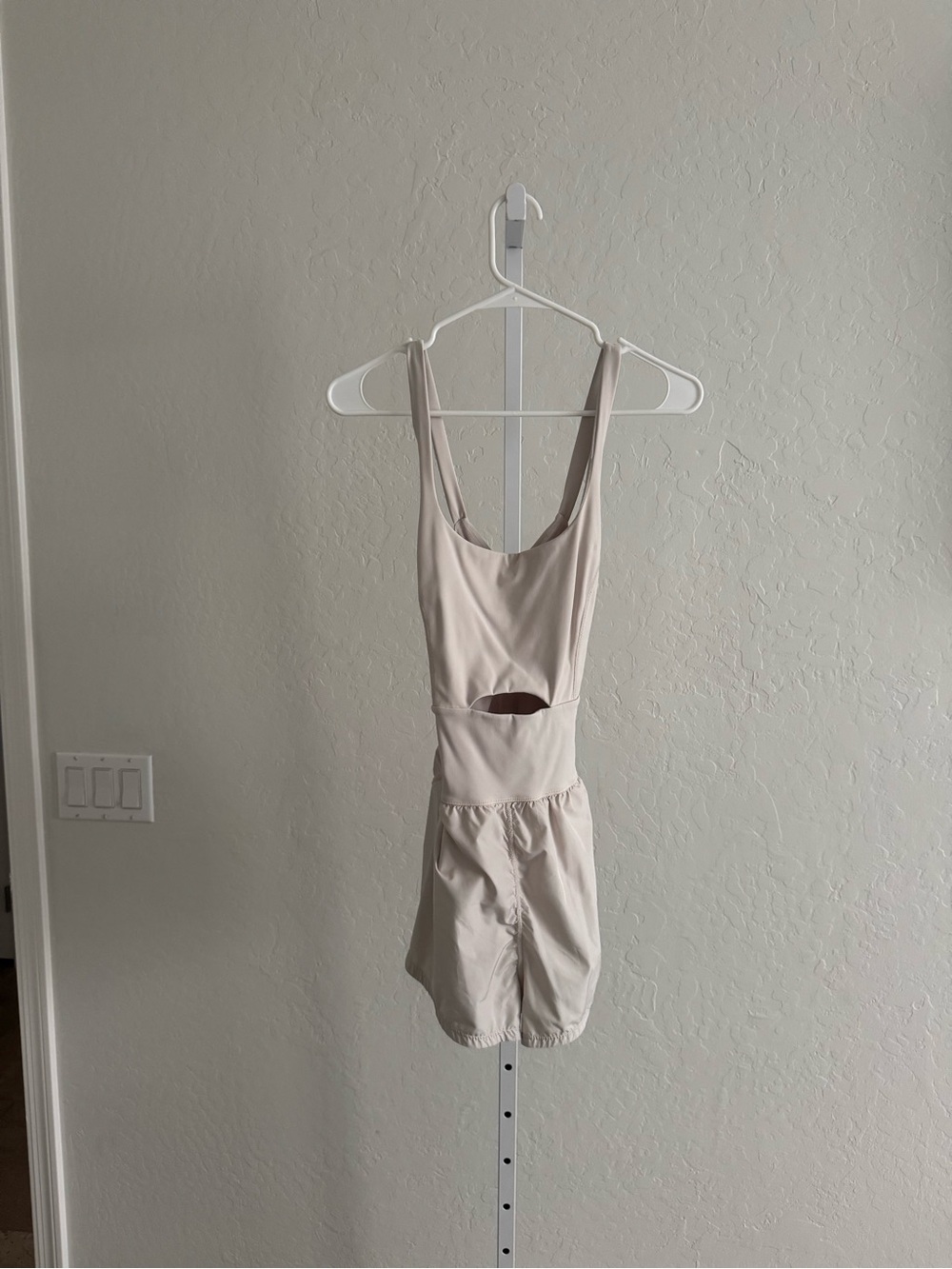 Free People Beige Cutout Romper